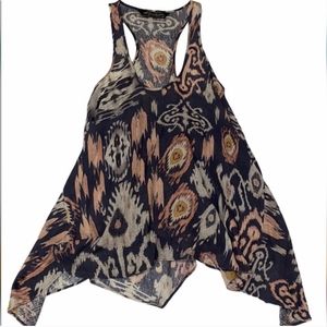 All Saints Multicolor Patterned Tank Top